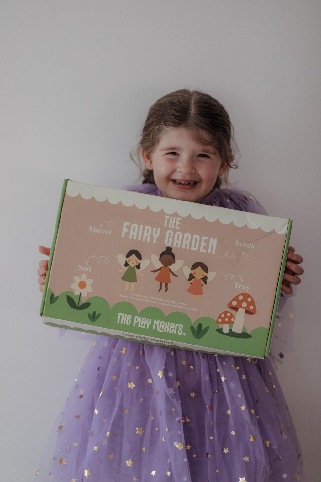 Fairy Gardening Kit for kids | Sensory Play set with Apron,Tray, Shovel, Fairies, Soil & Seeds | The Playmakers Co